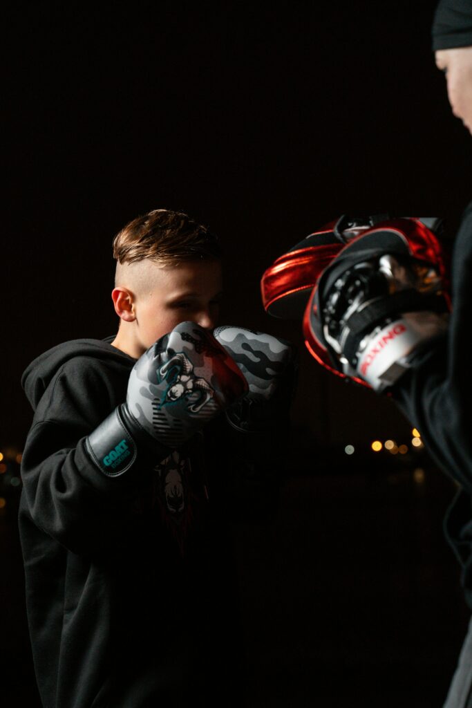 Kids' boxing in Marlborough, Wiltshire.